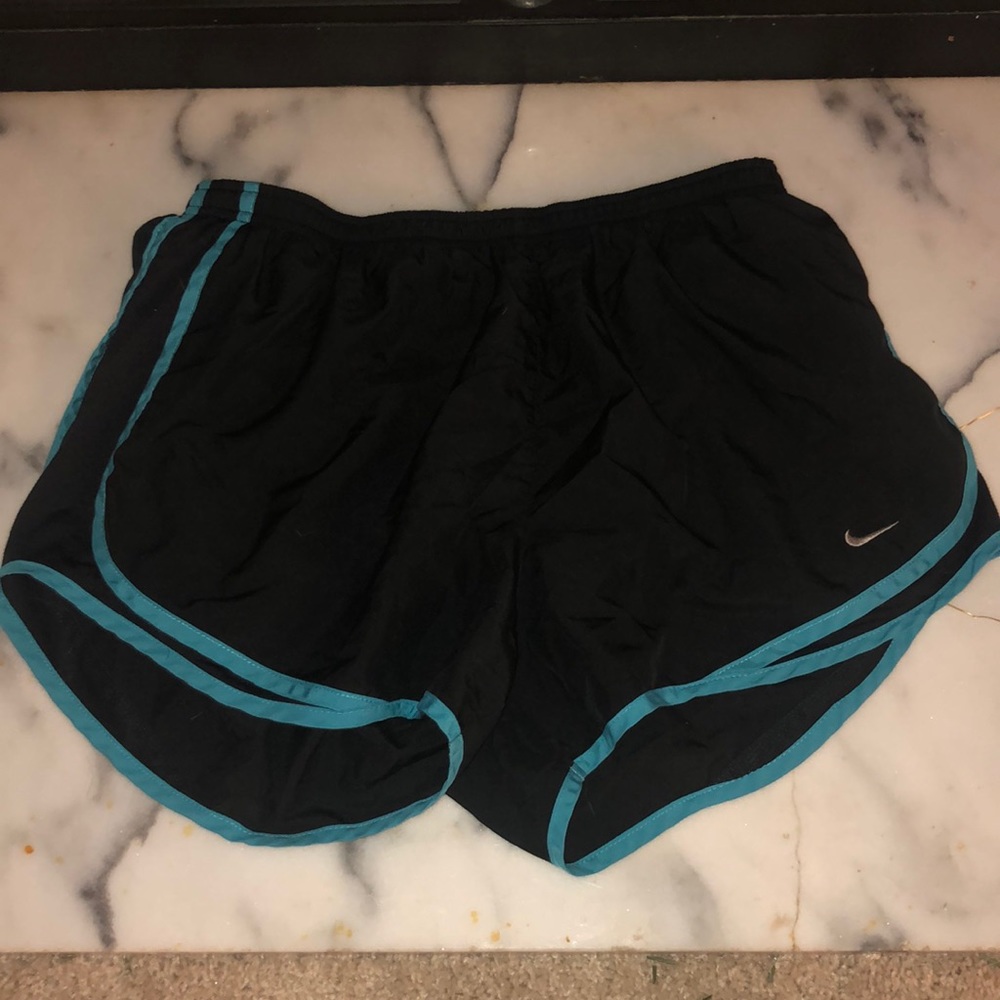 Black & Aqua Nike Dri-Fit Shorts